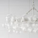 Julie Neill Talia LED 51 inch Burnished Silver Leaf Linear Chandelier Ceiling Light, Medium